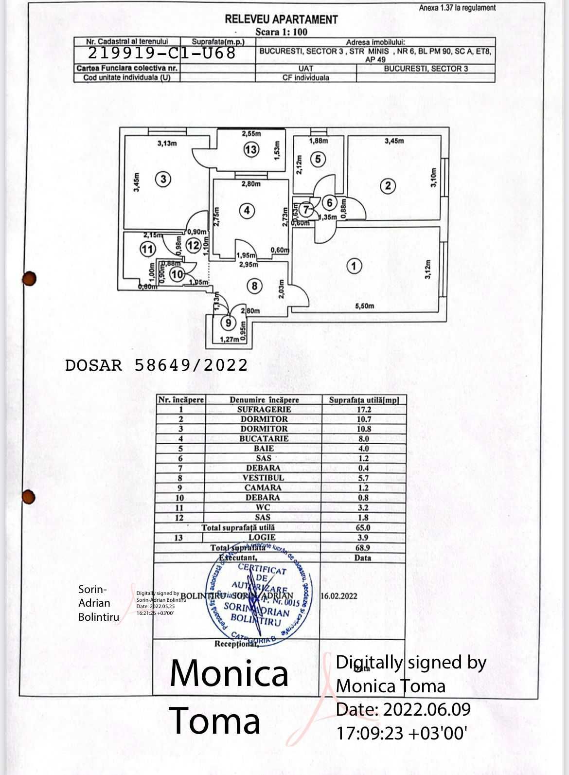 Ap. 3 camere 2 bai zona Nicolae Grigorescu 1990 direct proprietar