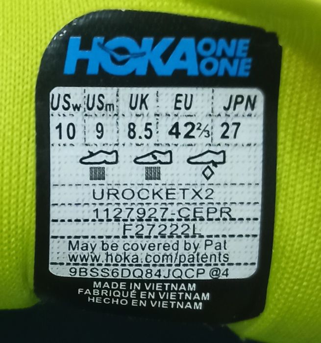 HOKA Rocket X 2 SS unisex, mărimi: 42 și 43 1/3