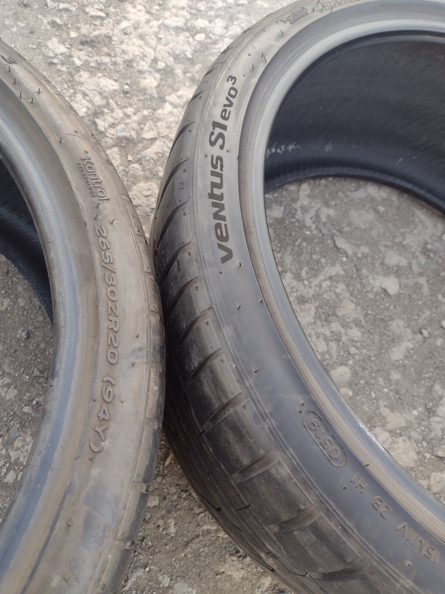 Hankook evo3  2бр.265/30/20 дот0519