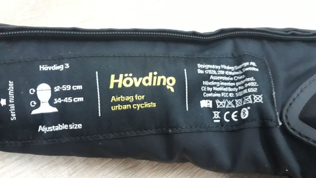 Hovding 3 airbag pt bicicleta/trotineta electrica
