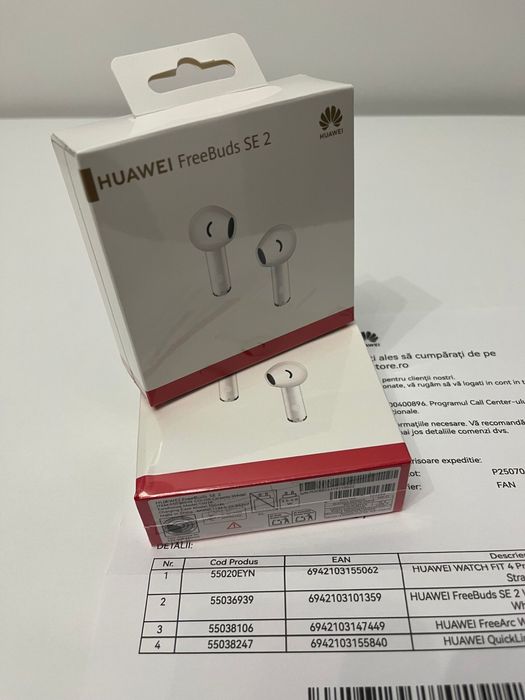Casti In-Ear Huawei FreeBuds 2, True Wireless