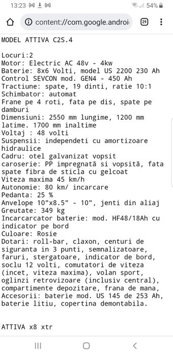 Masina electrica 2 locuri ITALCAR inmatriculabila