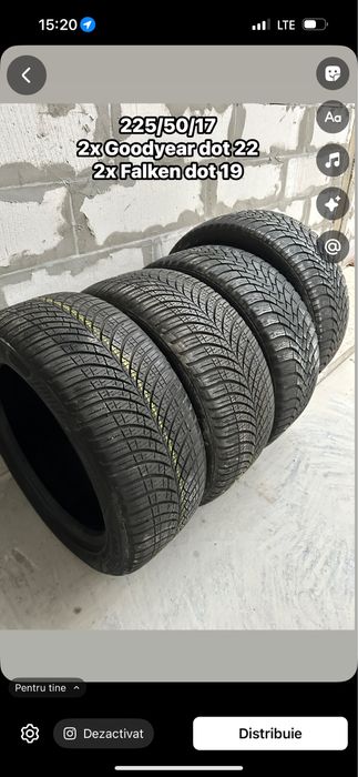 Cauciucuri 225/50/17  goodyear iarna