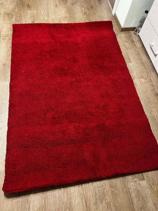 Covor rosu fir lung 133x195 - Ikea