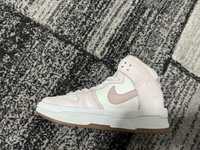 nike dunk high up sail light soft pink