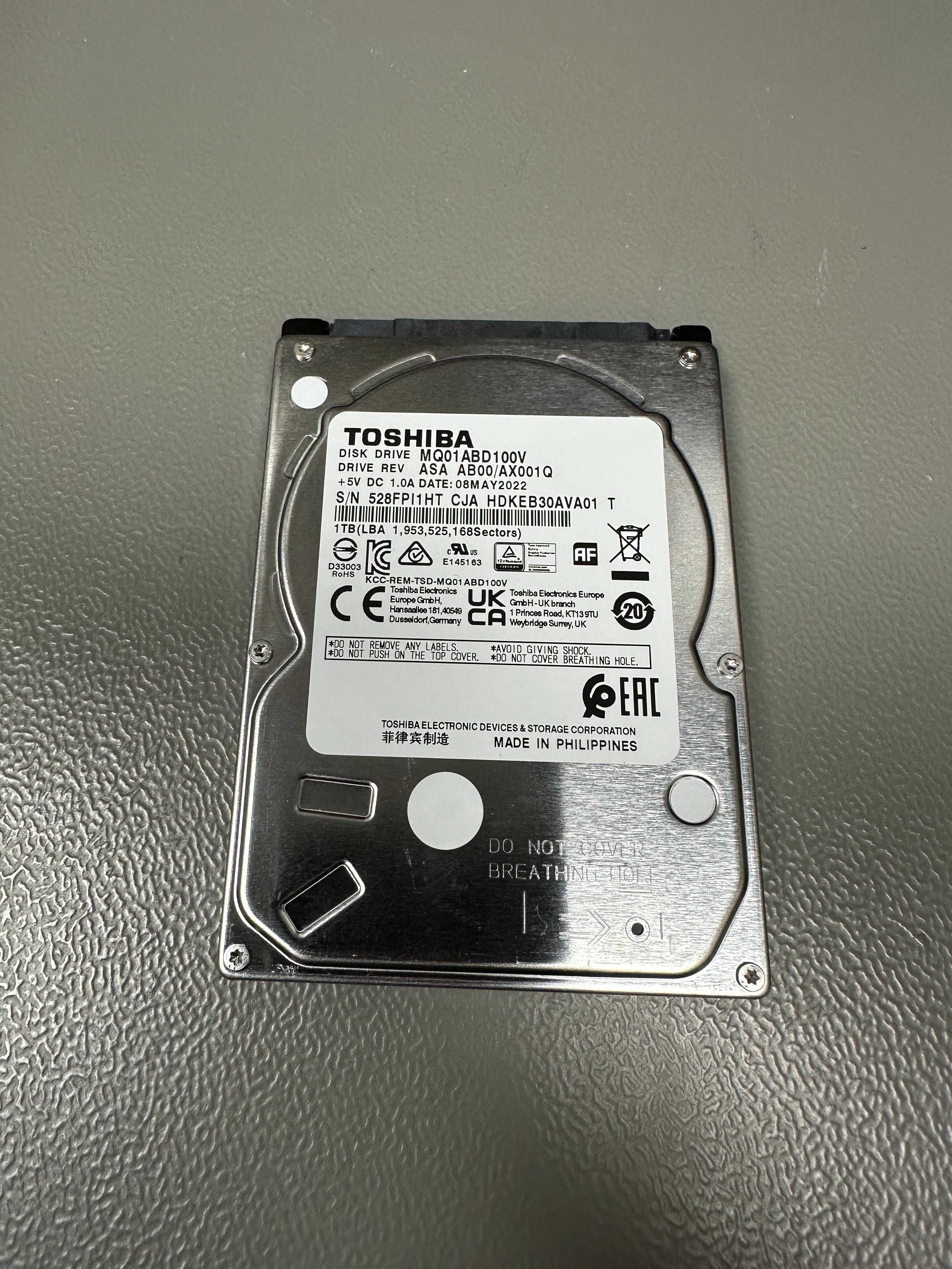 Hard Disk Laptop Toshiba 1TB SATA 5400rpm TESTAT