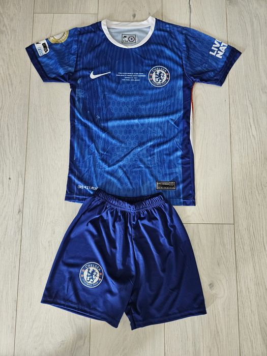 Echipament fotbal copii Chelsea Cole Palmer tricou + sort