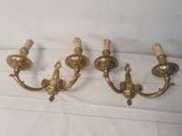 Set aplice bronz masiv vintage