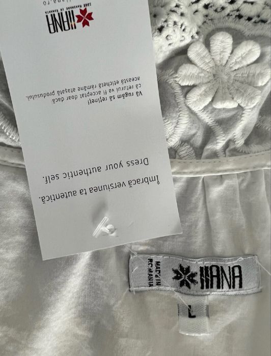 Rochie Iiana din bumbac, cu broderie