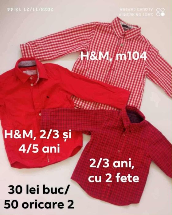 Cămăși sezon copii