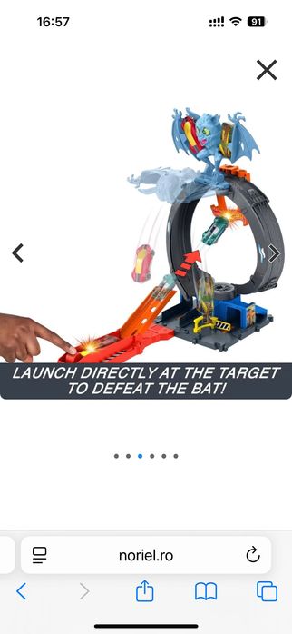 Set de joaca, Hot Wheels City, Bat Loop Attack, HTN78