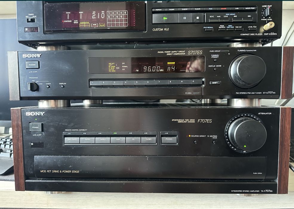 Linie Sony TA F707ES S707ES  TC K555ESL  X33ES