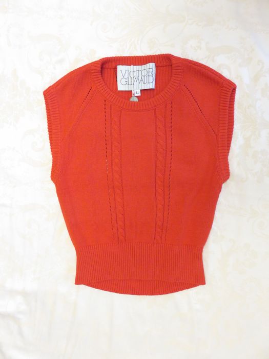 Плетен топ Victor Glemaud с отворен гръб, M - L, нов