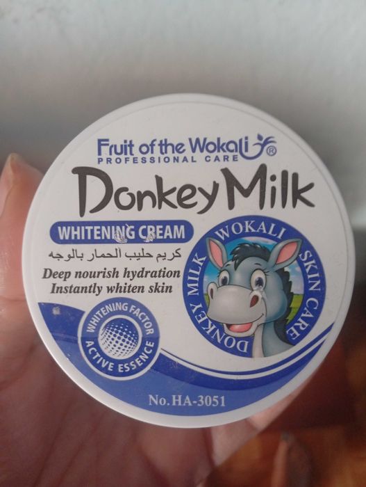 Избелващ крем с магарешко мляко