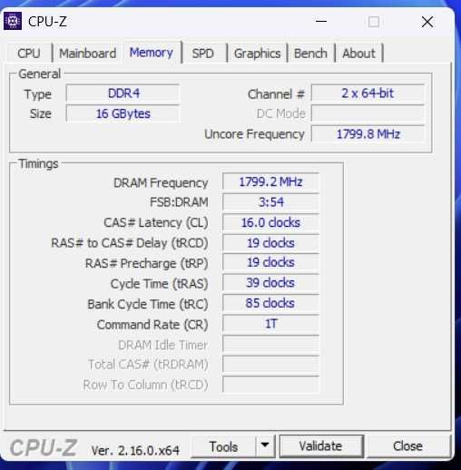 DDR4 3600MHz CL16 G.SKILL Ripjaws V 16GB (2x8GB)