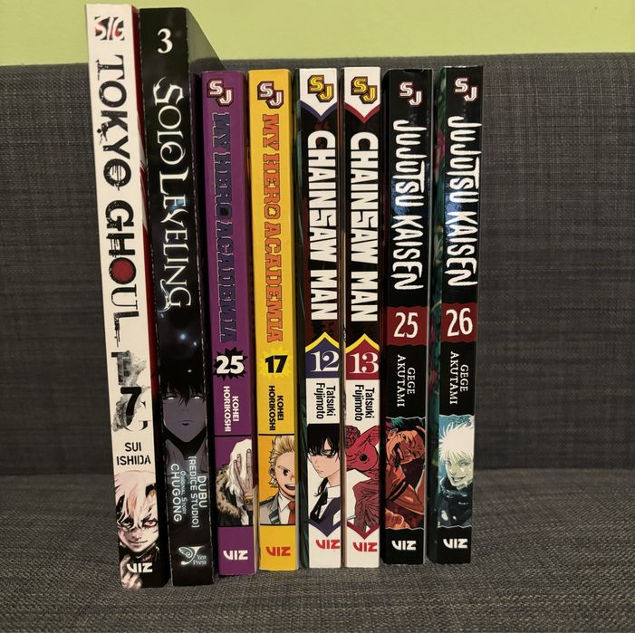 Манга-Jujutsu Kaisen,Chainsaw man,My Hero Academia