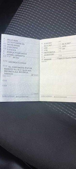 Vând Mitsubishi lancer 2011 cu defecțiune la motor!