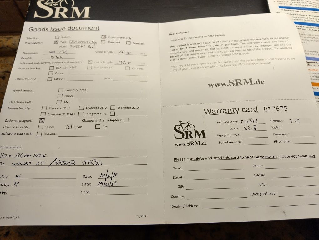 SRM Origin PM7 + SRM PC8