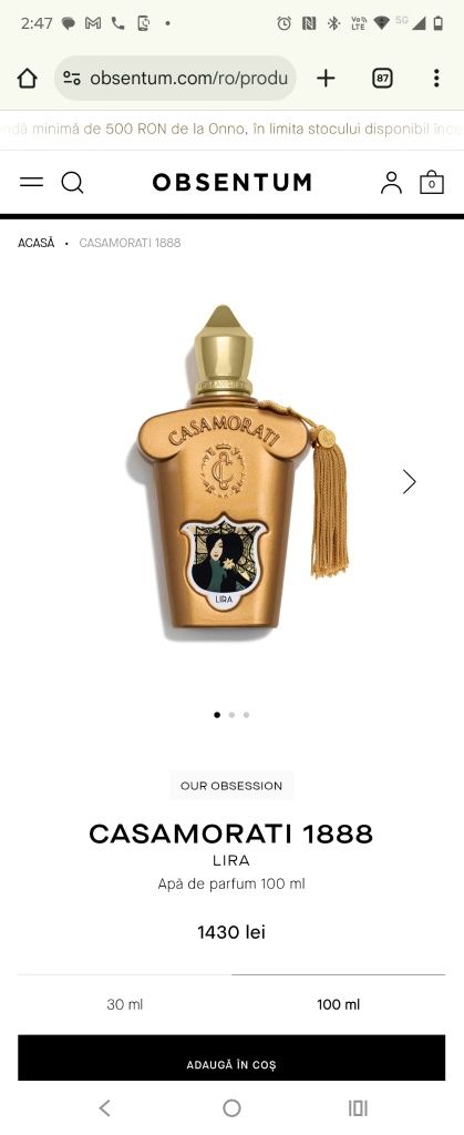 Parfum original Casamorati Lira 100ml