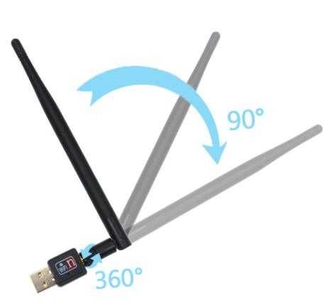 USB 802.B/G/N WiFi Адаптер 5dB Антена 150Mbps Безжична Свързаност