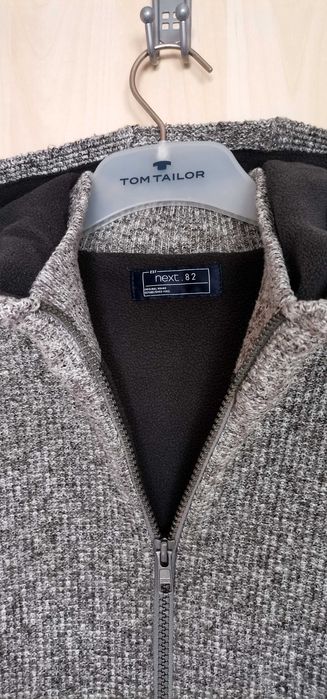 Jachetă cu gluga tricotată fleece băieți NEXT măr 152 12 ani ca noua