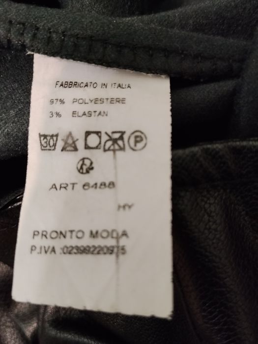 Дамски лот палто от изкуствен косъм + кожен клин+ пухена яка