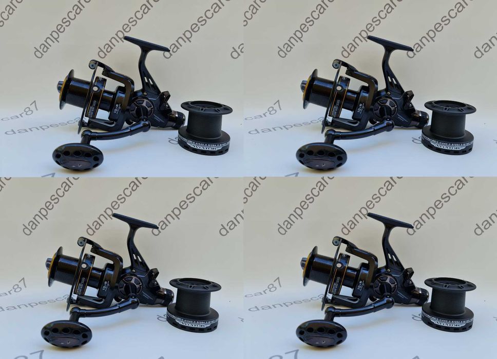 SET 4 Lansete 3,6m LEGEND din 2 buc 3,75lbs + 4 Mulinete AVIATOR 8000