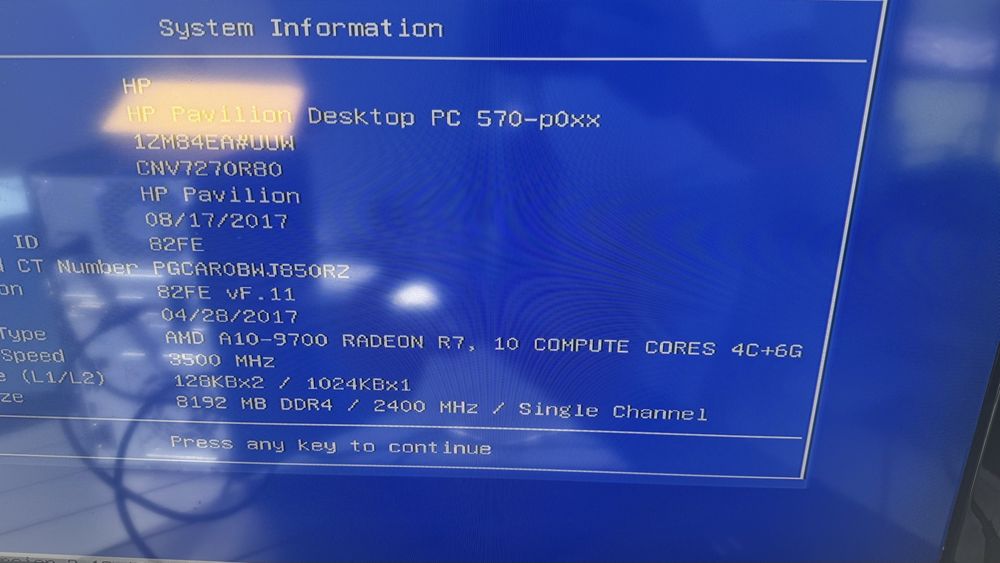 Mini PC HP pavilion cu USB C , 2 TB memorie , 8 GB RAM
