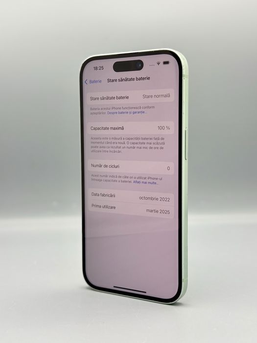 iPhone 15, 128 GB, Baterie 100%, Verde, Plata in rate cu buletin