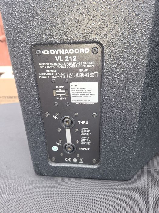 Vând boxe Dinacord vl 212