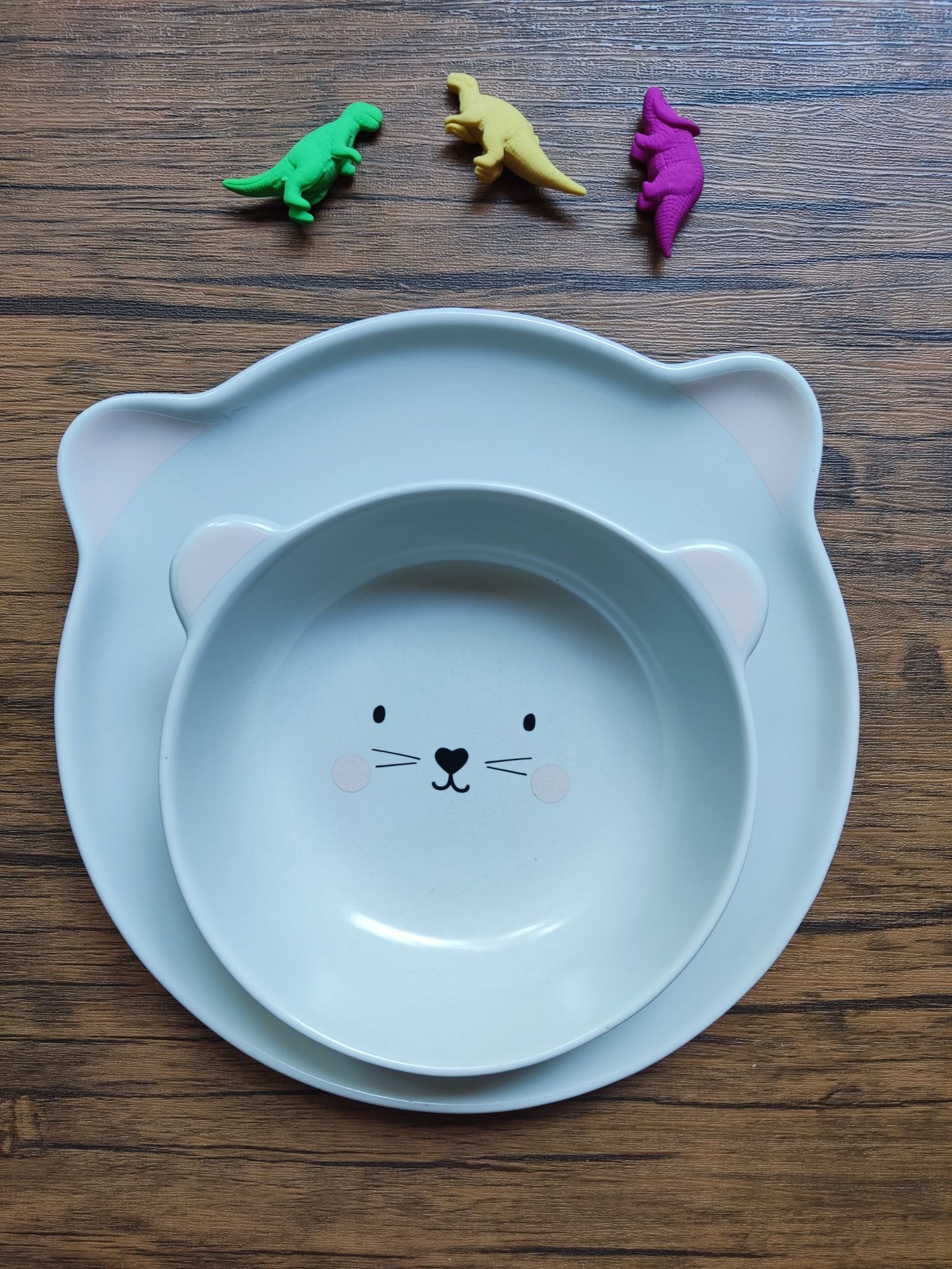 Керамичен детски сервиз, чиния и купа, от H&M