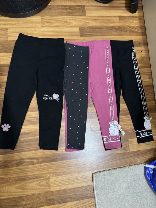 Теплые лосины на девочку 4-5 лет