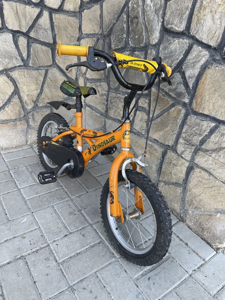 Bicicleta copii dinosaur roti 14”