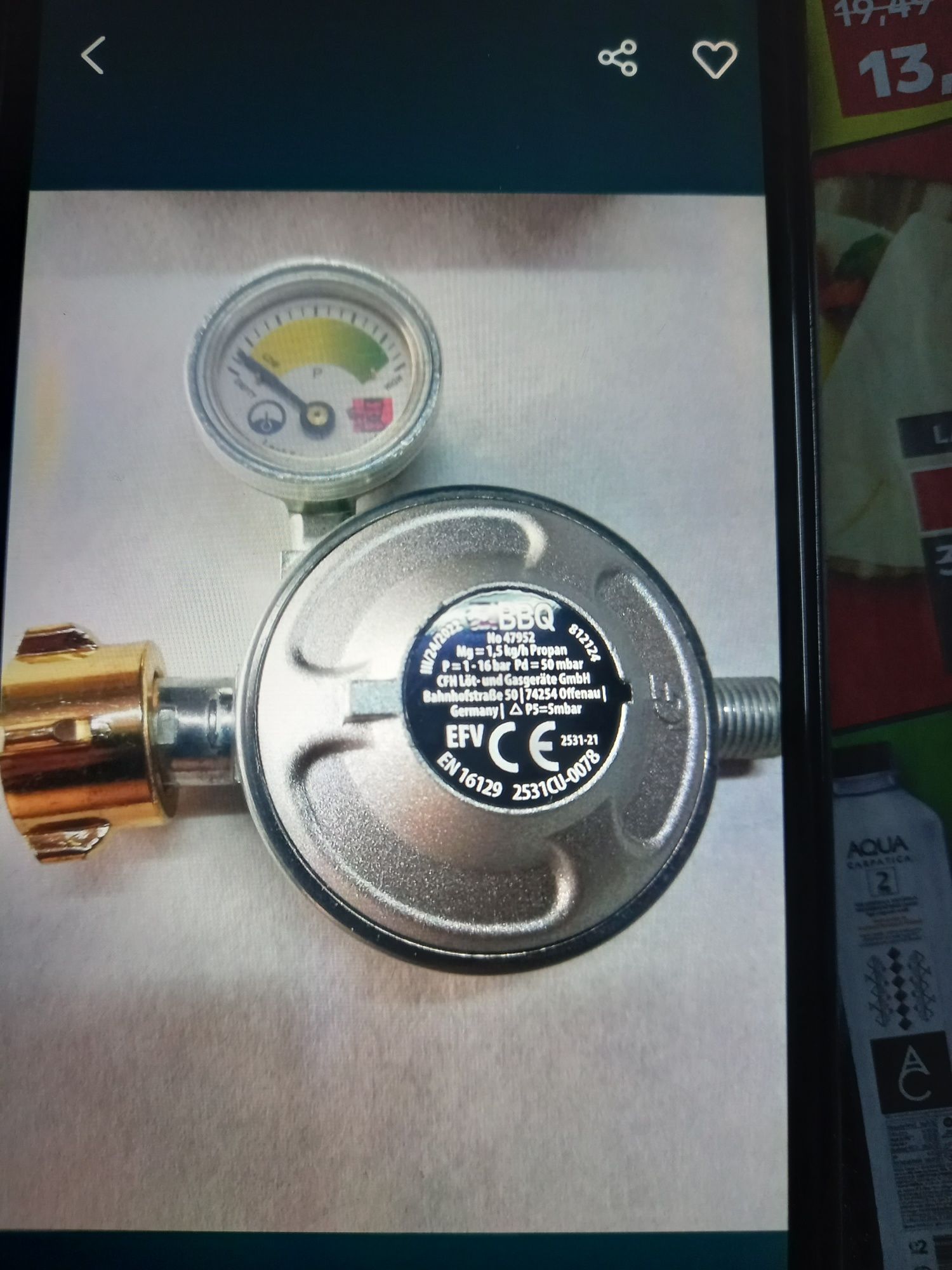Cântar și regulator de presiune