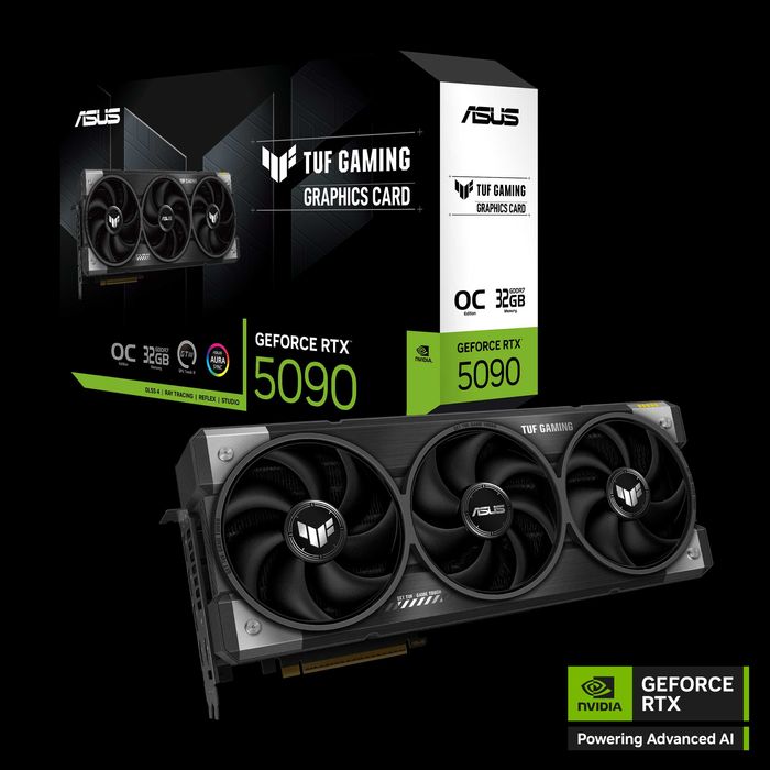 GeForce RTX 5090 ASUS TUF Gaming - чисто нова с гаранция 24 месеца!