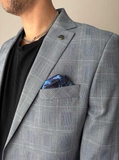 Синьо, спортно сако