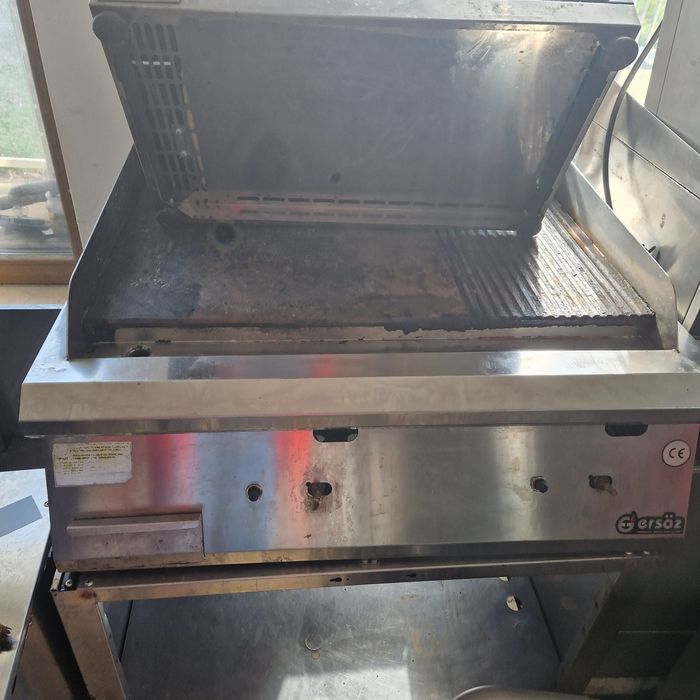 Gratar electric inox, la.380v de.putere, striat, neted