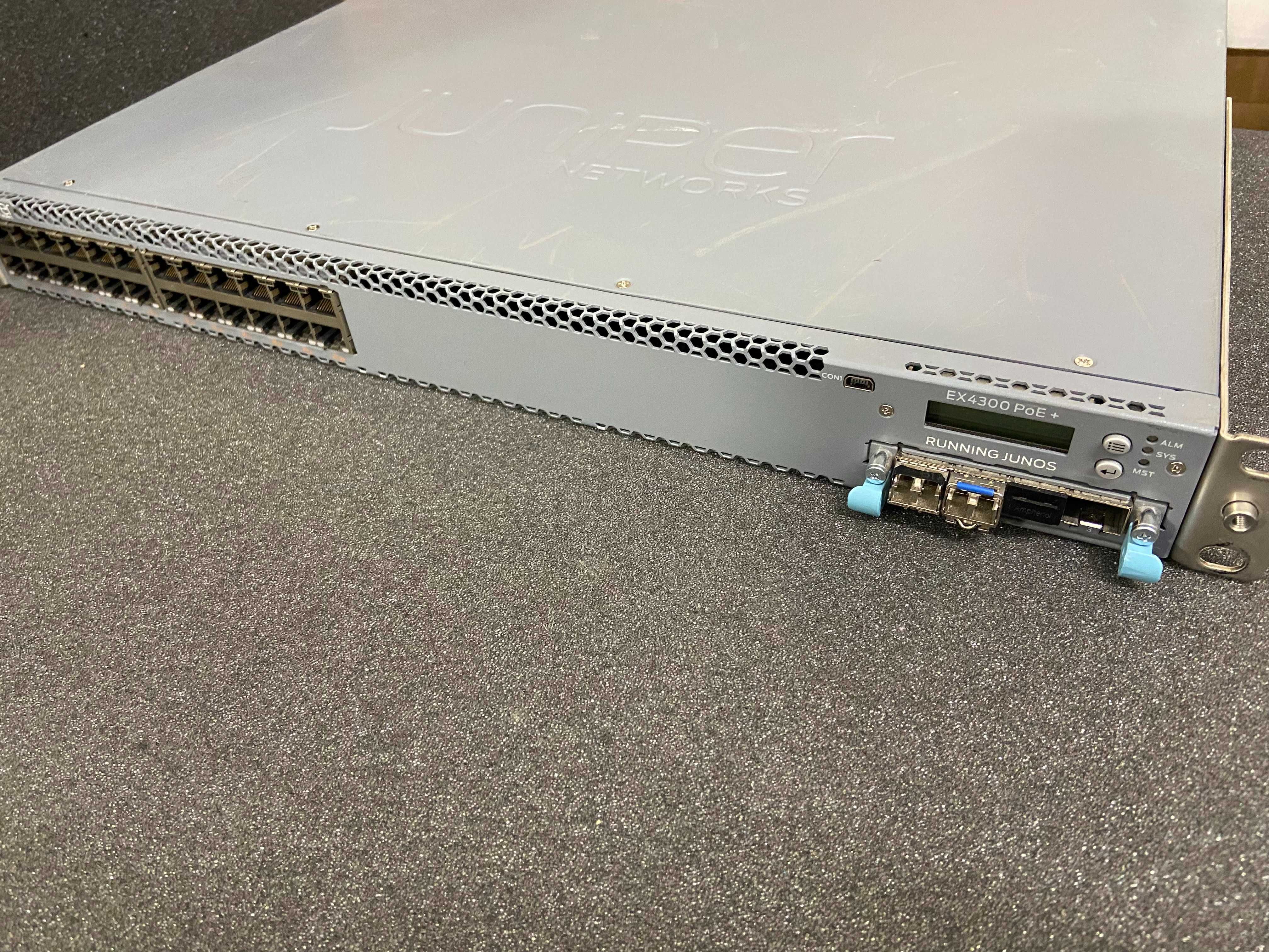 Juniper EX4300-24P – 24 портов PoE+ управляем switch суич + 4x 10Gb