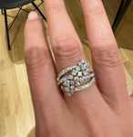 Пръстен с естествени диаманти 0,80 cts Recarlo