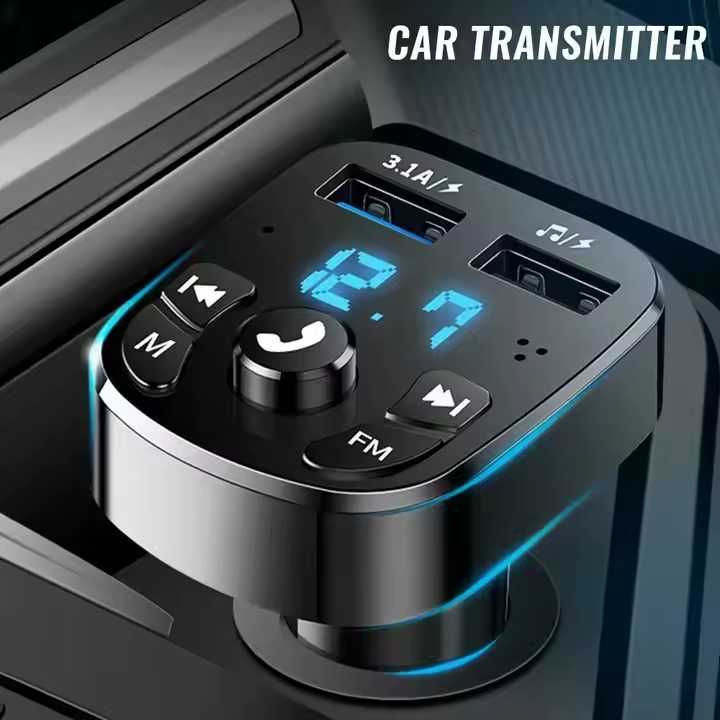 FM Трансмитер Podofo с Bluetooth 5.0, Hands-free и Бързо Зареждане