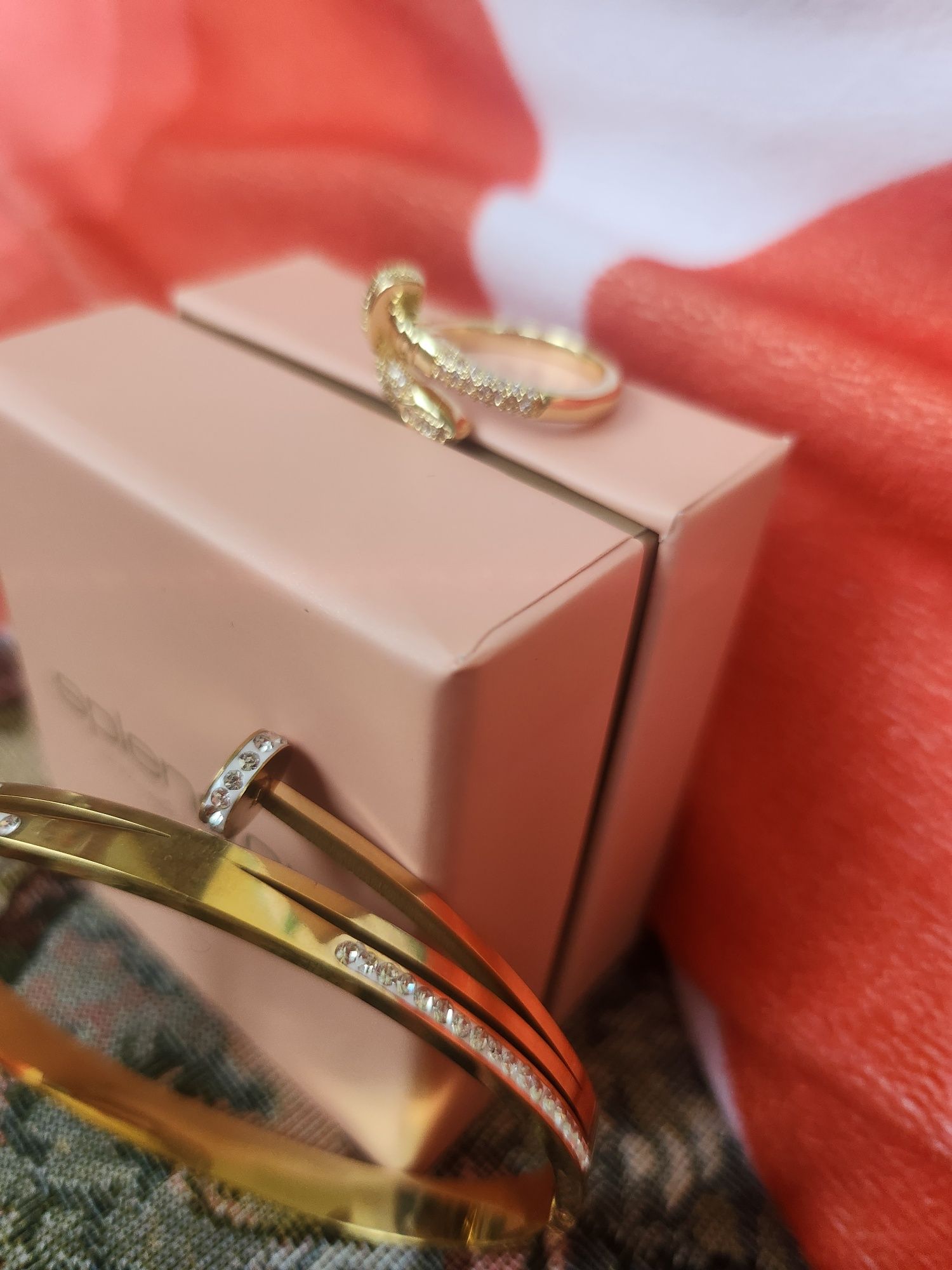 Set model CARTIER inel si bratara otel inoxidabil placat