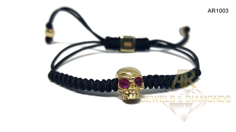 Bratara AUR 14 K Skull Collection ARJEWELS(AR1003)