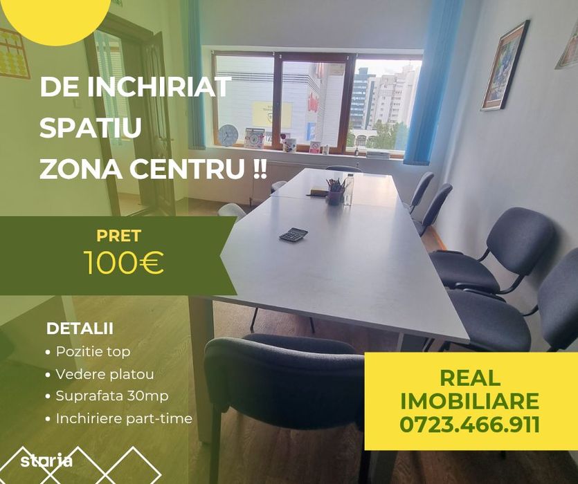 Spatiu central - ideal cursuri,traininguri !