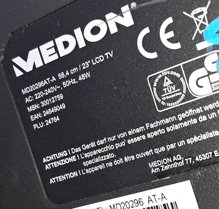 Televizor bucatarie - Medion MD20296 - 23 inch/58 cm - impecabil