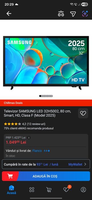 Televizor Samsung H5000f, 80 cm - Nou