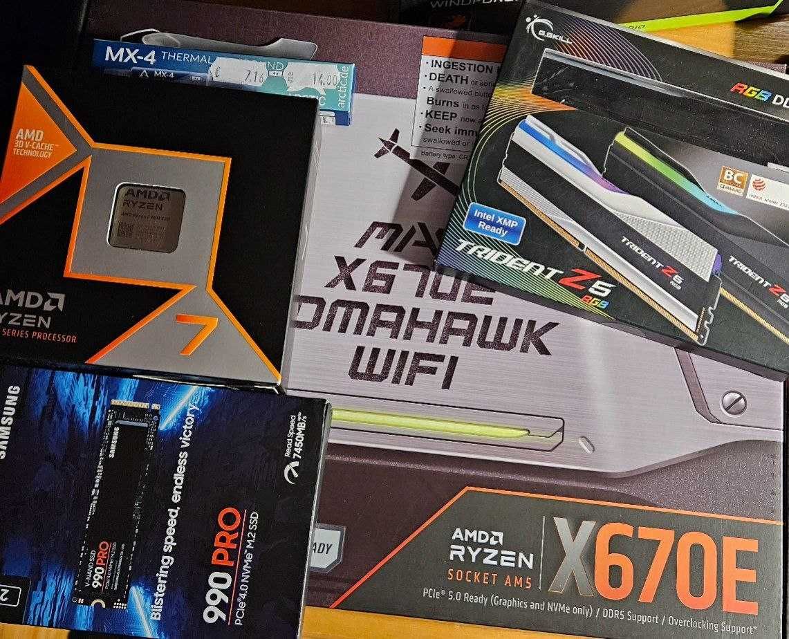 Gaming PC RTX 5070 Ti 16GB, 32GB 6400MHz DDR5 RAM, RYZEN 7 9800X3D CPU