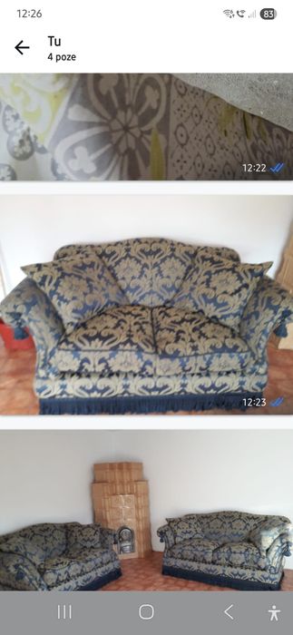 Canapele stofă  stare foarte bună Gril profesional ca nou