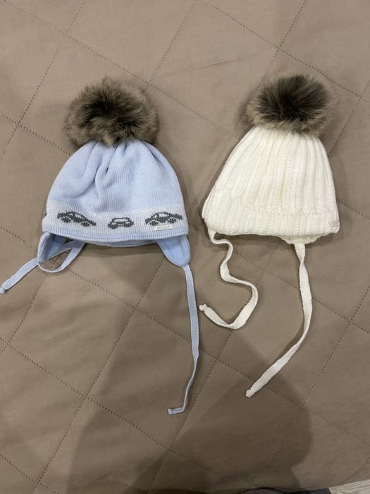 Зимние шапки для новорожденных