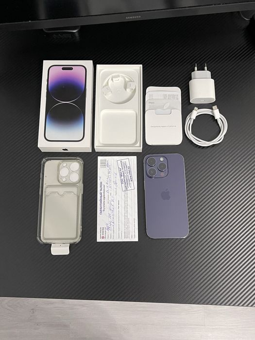 iPhone 14 Pro 256GB Purple — идеальное состояние, полный комплект!