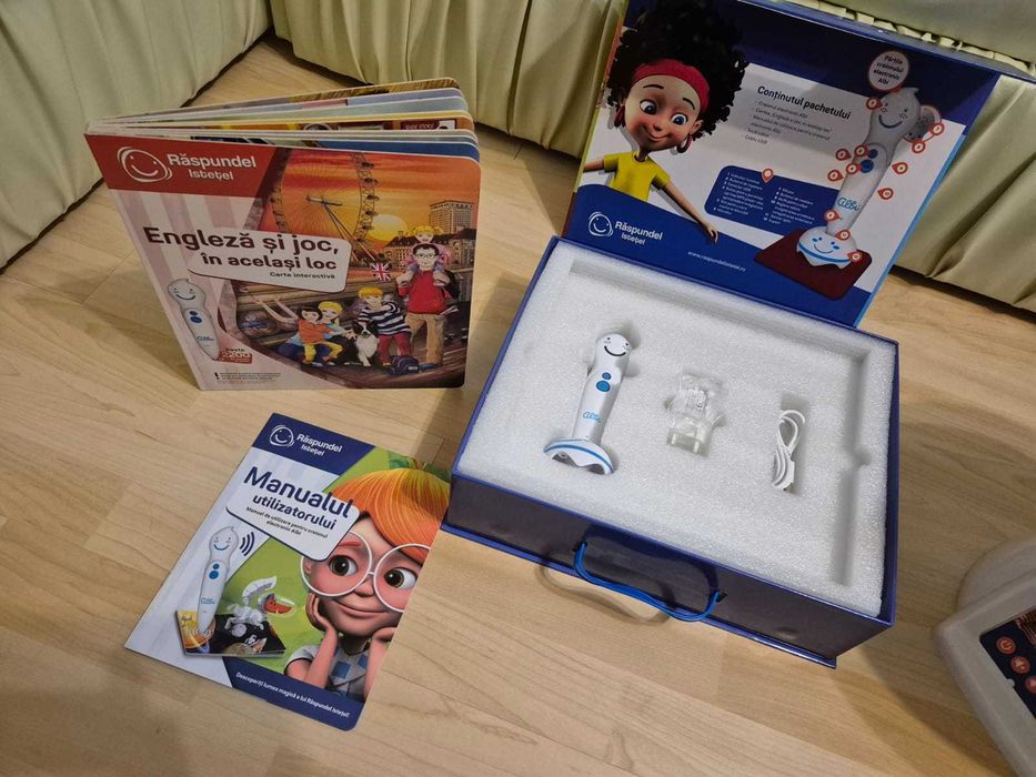 Set jucarii educative interactive Raspunzel :Glob+Creion+Carte engleza